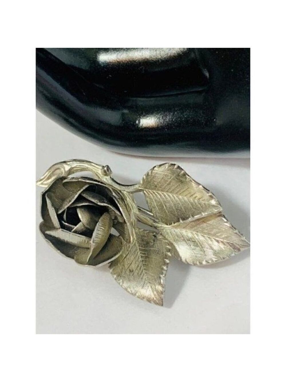 Vintage GIOVANNI Flower Rose Brooch